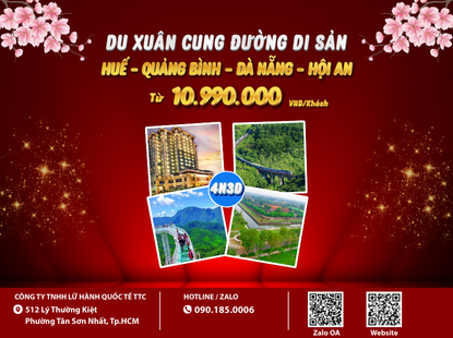 DU XUÂN CUNG ĐƯỜNG DI SẢN  4N3Đ