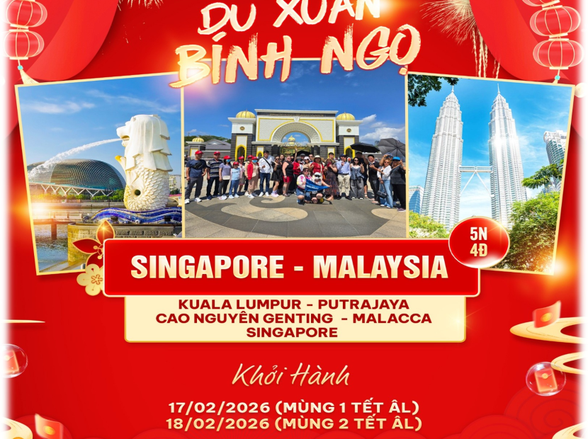 DU XUÂN BÍNH NGỌ SIN - MAL 5N4Đ